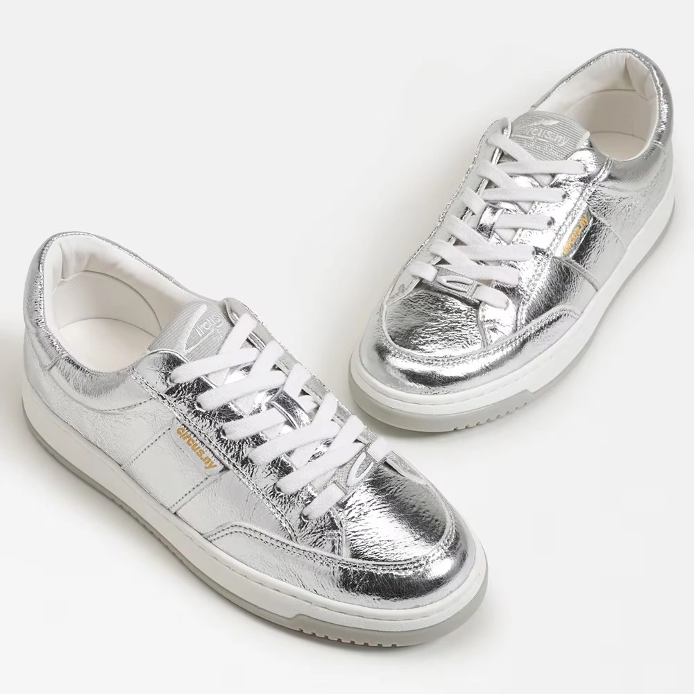 Vance Lace Up Sneaker Soft Silver