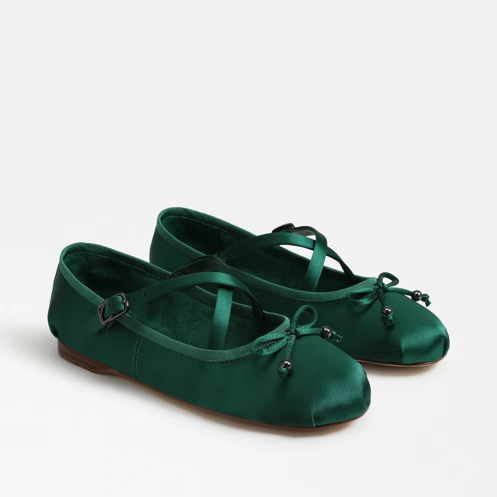 Zuri Strap Ballet Flat Emerald City