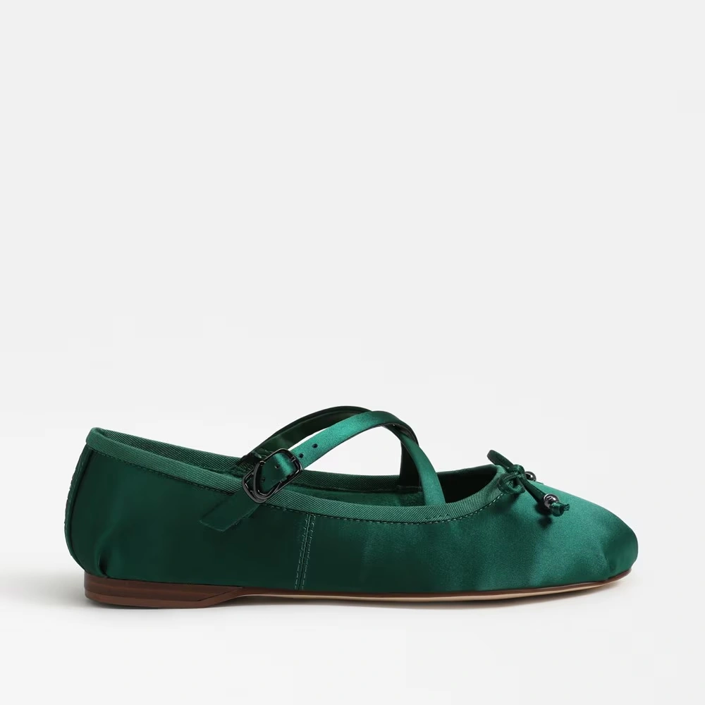 Zuri Strap Ballet Flat Emerald City