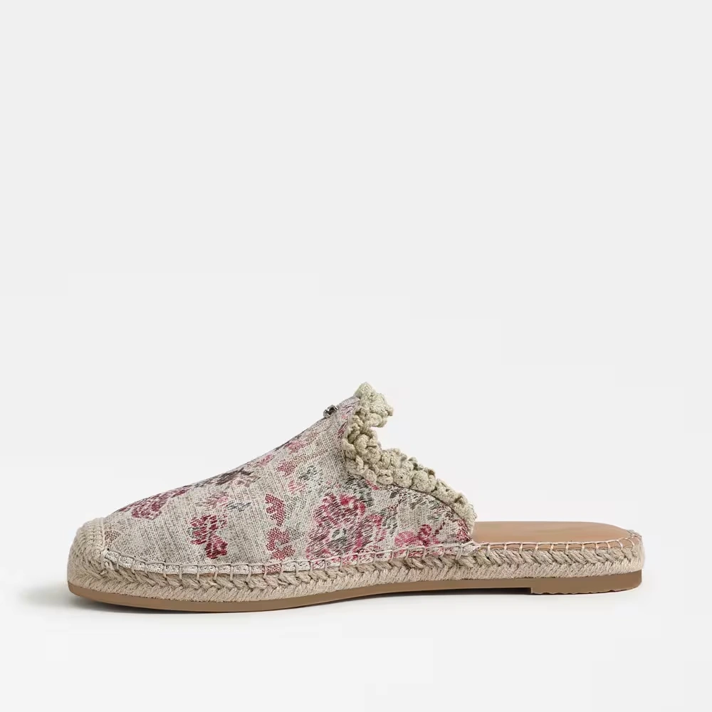 Mallory Espadrille Mule Natural Blush Linen Fabric 4 Mallory Espadrille Mule Natural Blush Linen Fabric