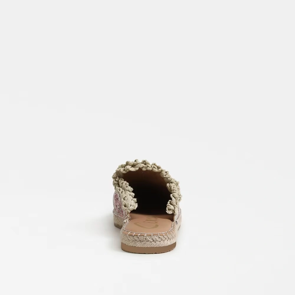 Mallory Espadrille Mule Natural Blush Linen Fabric 5 Mallory Espadrille Mule Natural Blush Linen Fabric