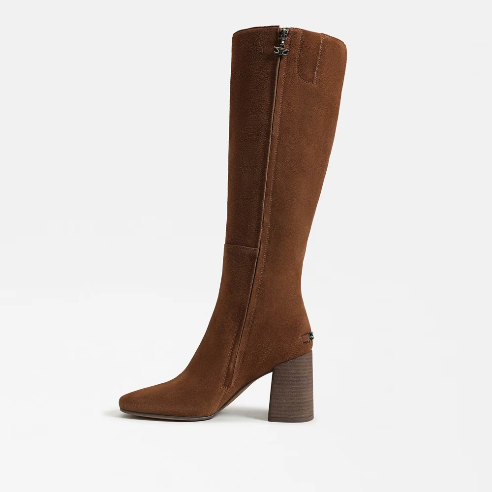 Billie Knee High Boot Maple Ginger Suede 4 Billie Knee High Boot Maple Ginger Suede