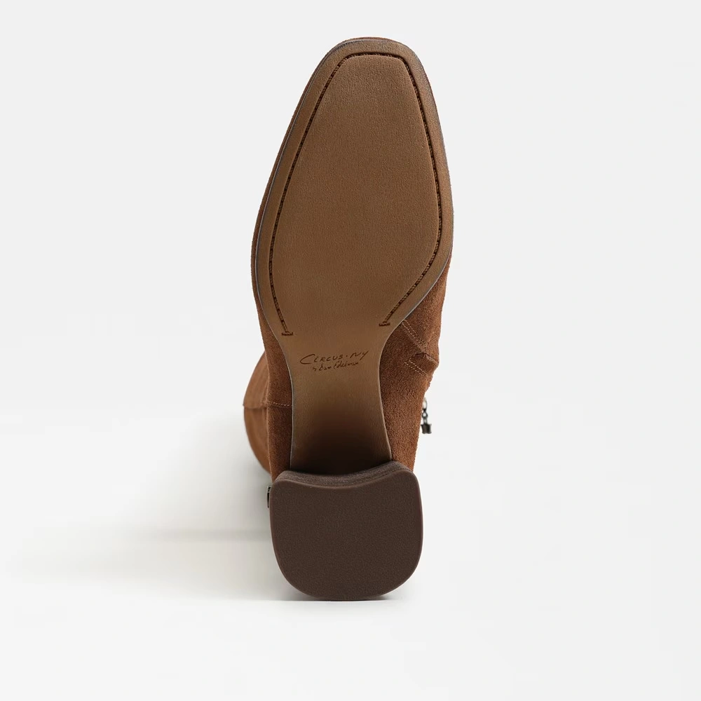 Billie Knee High Boot Maple Ginger Suede 6 Billie Knee High Boot Maple Ginger Suede