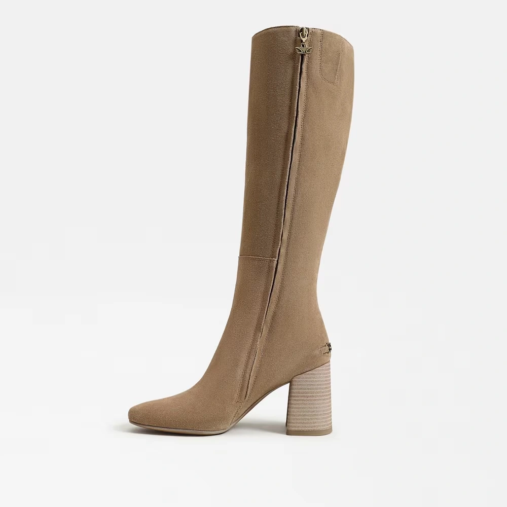 Billie Knee High Boot Honeyed Oak Suede 4 Billie Knee High Boot Honeyed Oak Suede