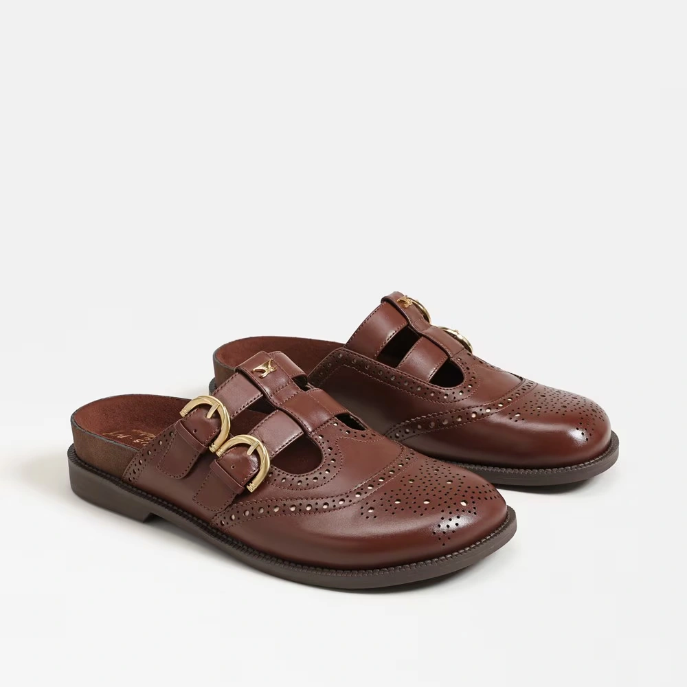 Claudia Clog Deep Pecan Leather