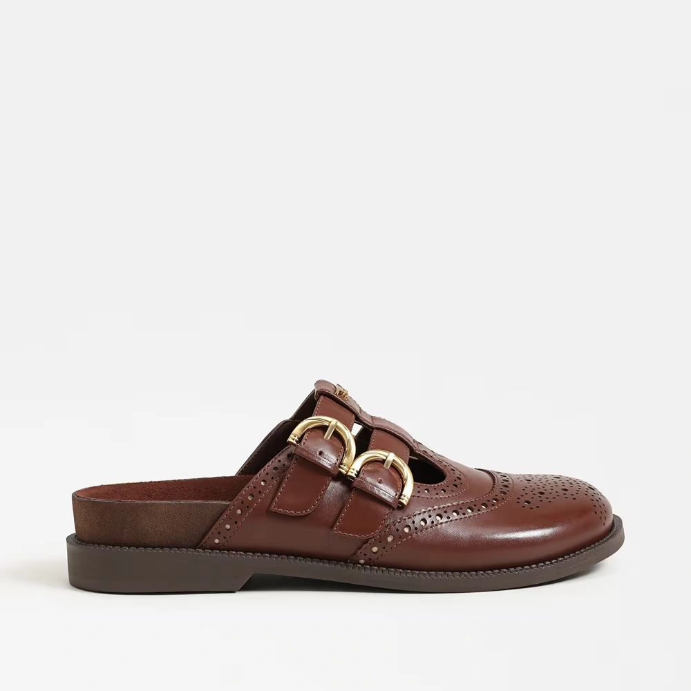 Claudia Clog Deep Pecan Leather