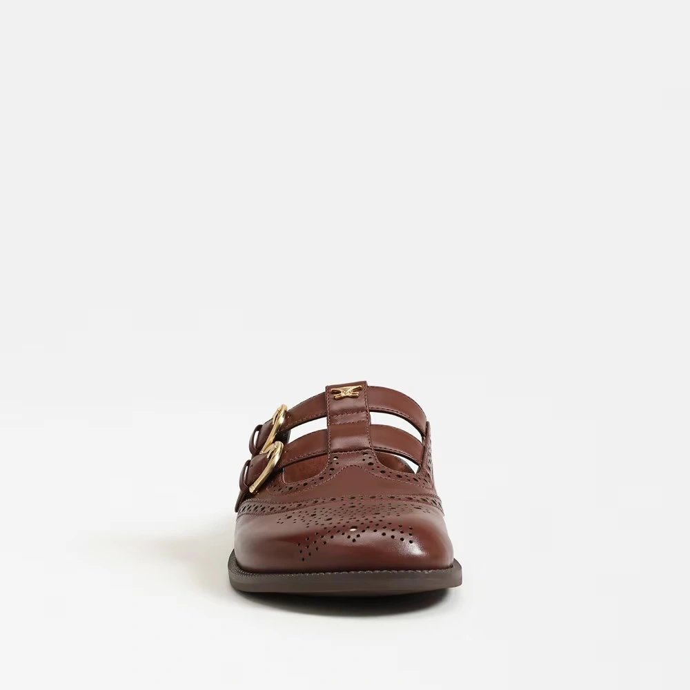 Claudia Clog Deep Pecan Leather 3 Claudia Clog Deep Pecan Leather