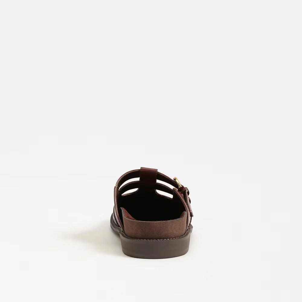 Claudia Clog Deep Pecan Leather 5 Claudia Clog Deep Pecan Leather