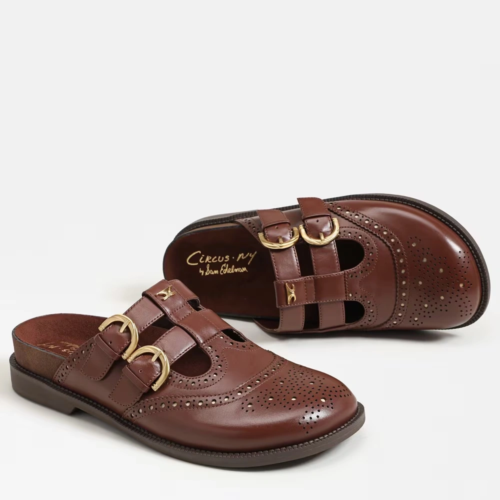 Claudia Clog Deep Pecan Leather 7 Claudia Clog Deep Pecan Leather