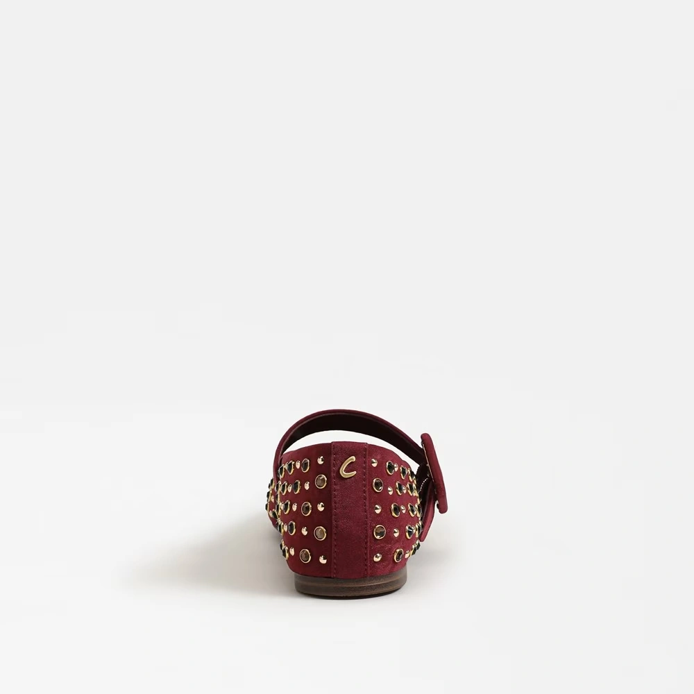 Blaire Mary Jane Flat Chianti Satin 5 Blaire Mary Jane Flat Chianti Satin