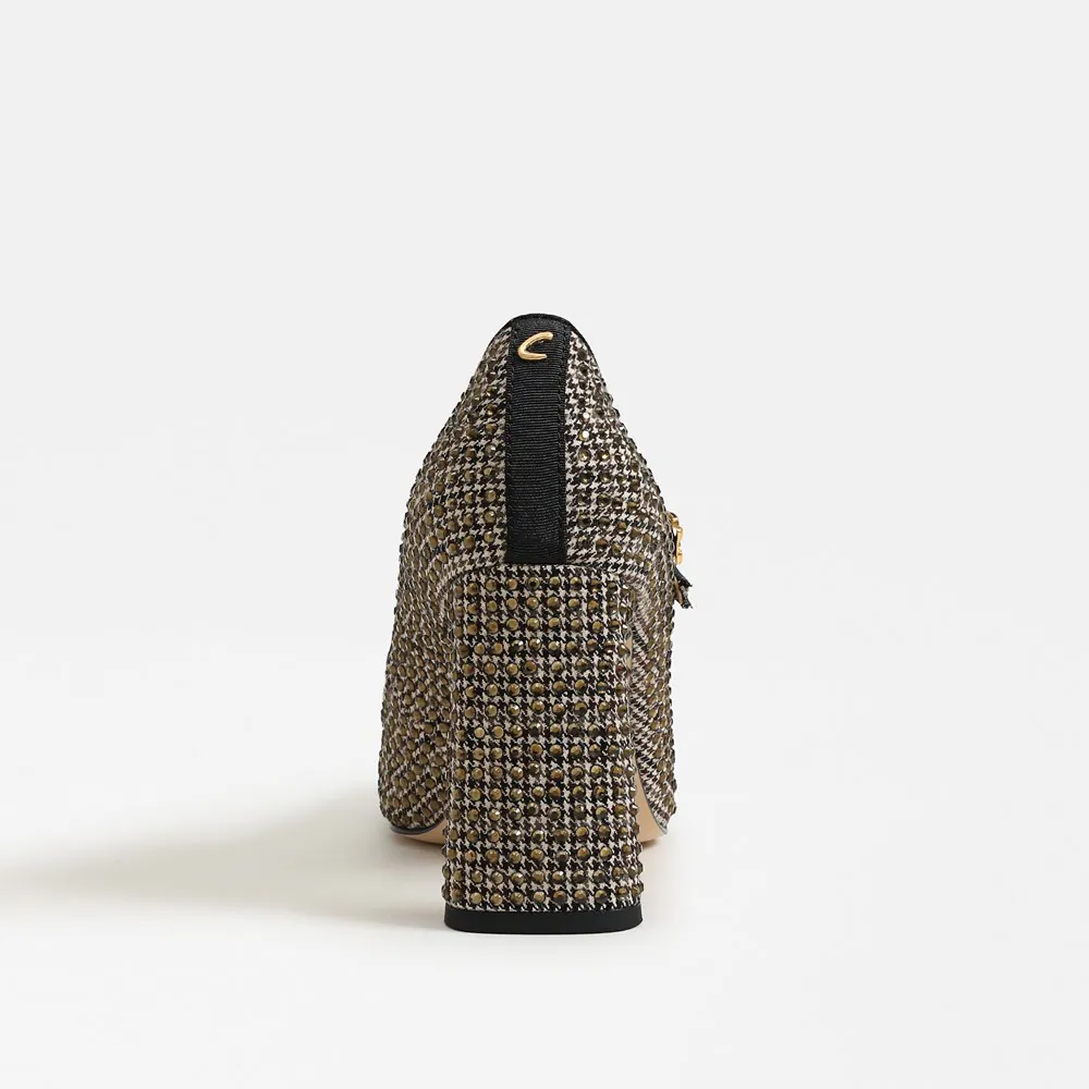 Elora Glitz Block Heel Mary Jane Black Natural Multi 5 Elora Glitz Block Heel Mary Jane Black Natural Multi