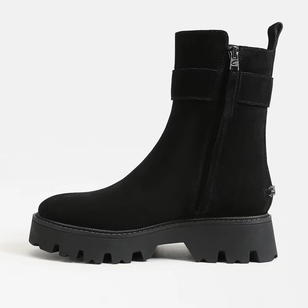 Primm Short Boot Black Leather/Faux Leather 4 Primm Short Boot Black Leather/Faux Leather