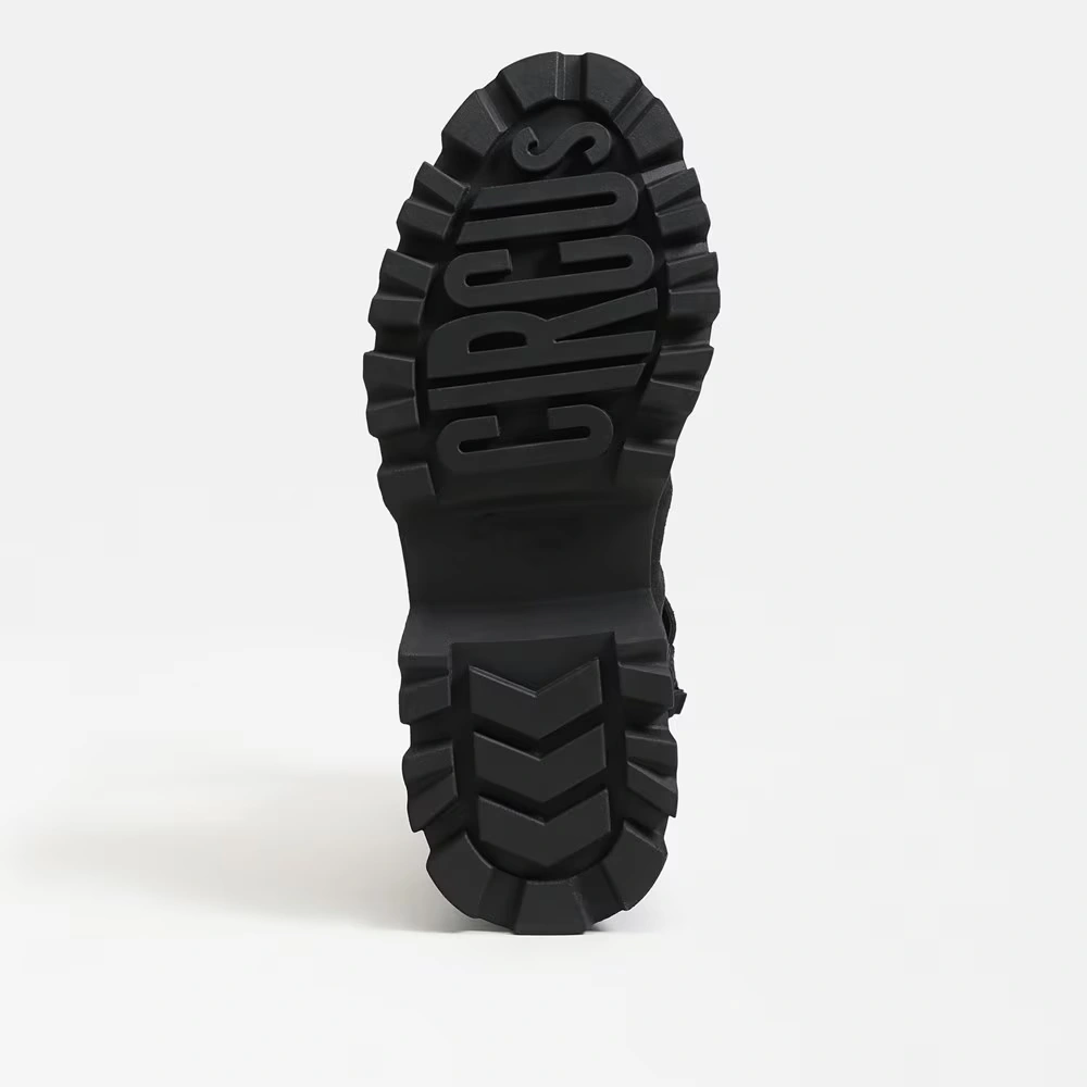 Primm Short Boot Black Leather/Faux Leather 6 Primm Short Boot Black Leather/Faux Leather