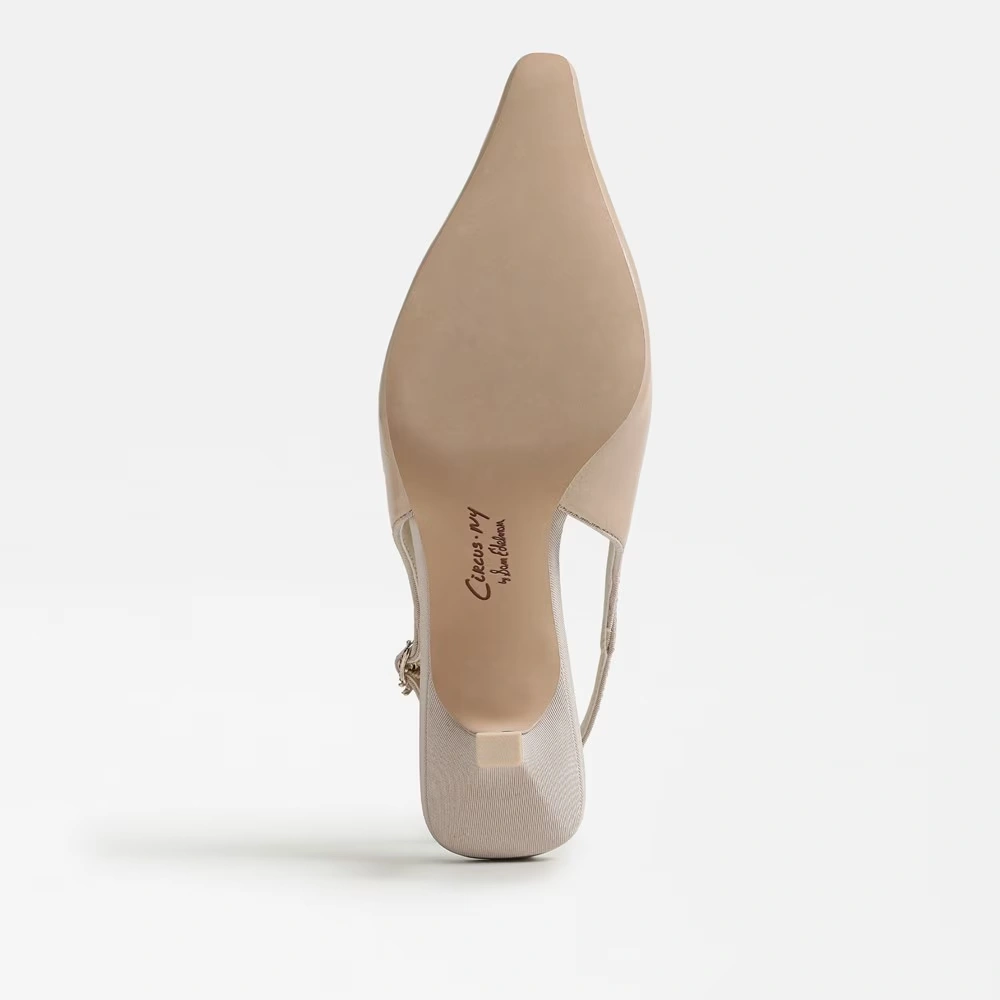 Cassidy Slingback Kitten Heel Vanilla Bean Patent Leather 6 Cassidy Slingback Kitten Heel Vanilla Bean Patent Leather