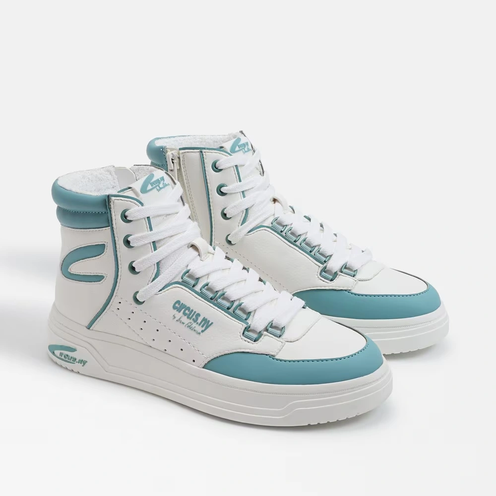 Irving High Top Sneaker Bright White/Blue Crush