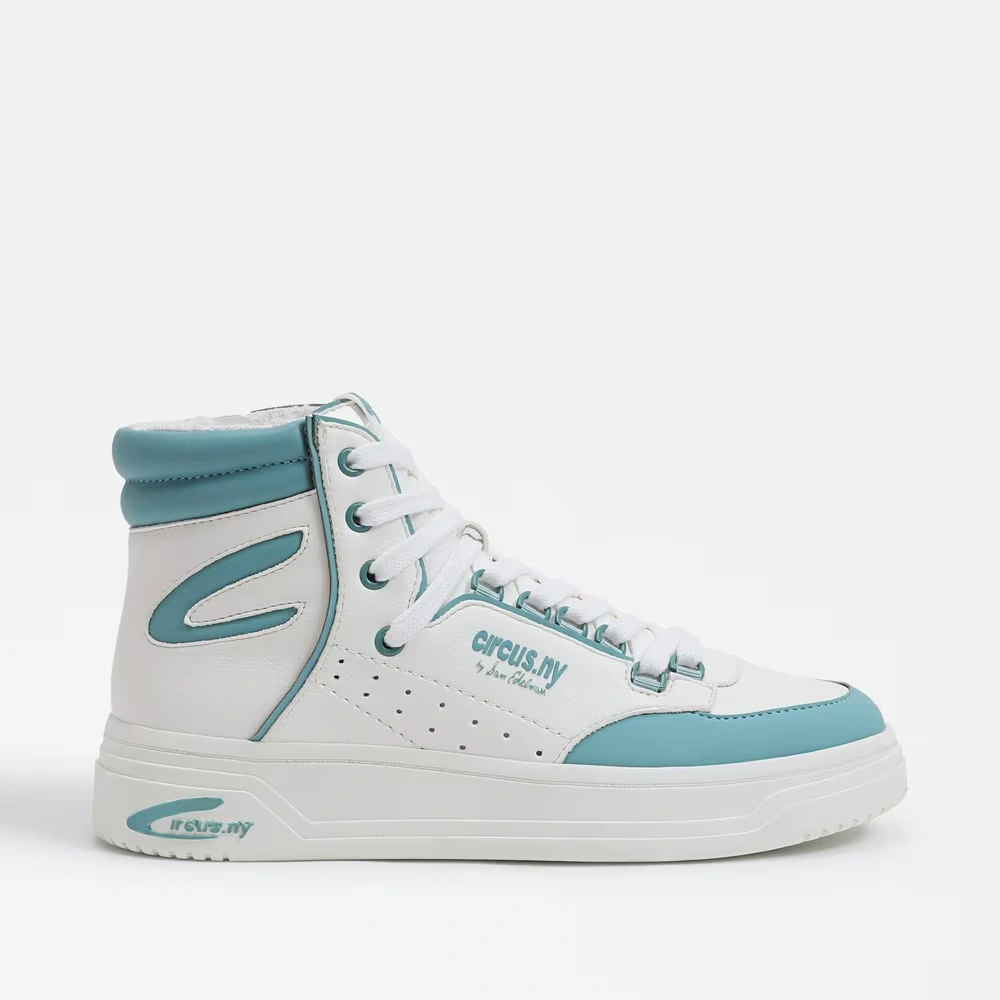 Irving High Top Sneaker Bright White/Blue Crush