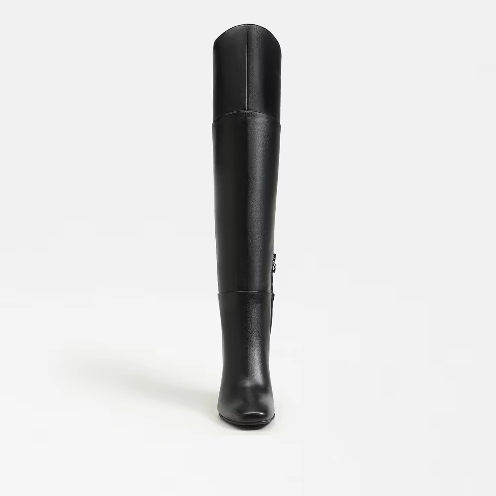 Brigid Wide Calf Over The Knee Boot Black Leather 3 Brigid Wide Calf Over The Knee Boot Black Leather