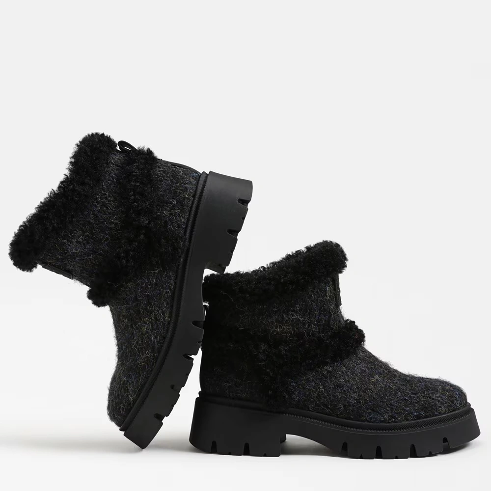 Clare Cozy Bootie Black Multi 7 Clare Cozy Bootie Black Multi