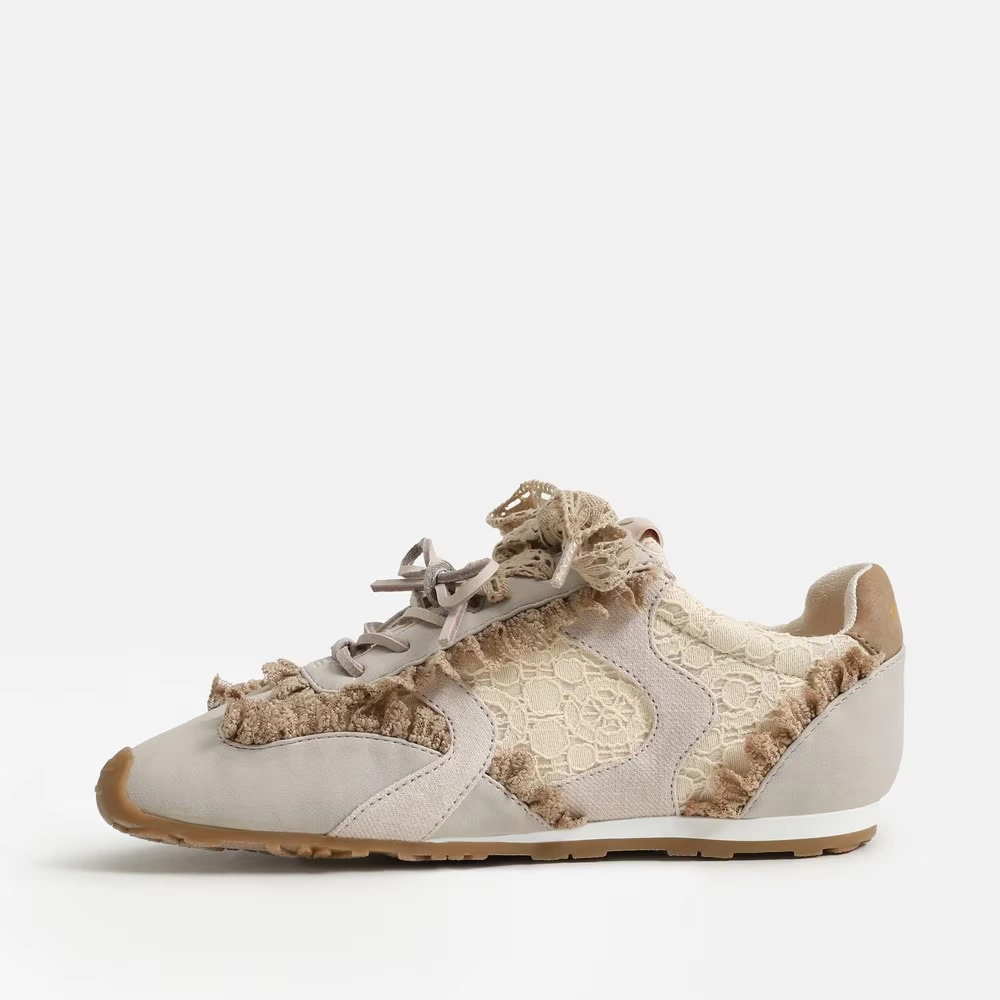 Nash Lace Up Sneaker Vanilla Bean Linen