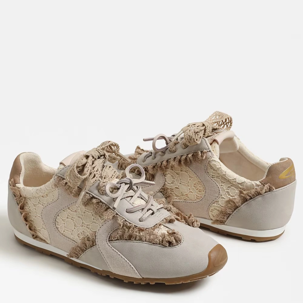 Nash Lace Up Sneaker Vanilla Bean Linen