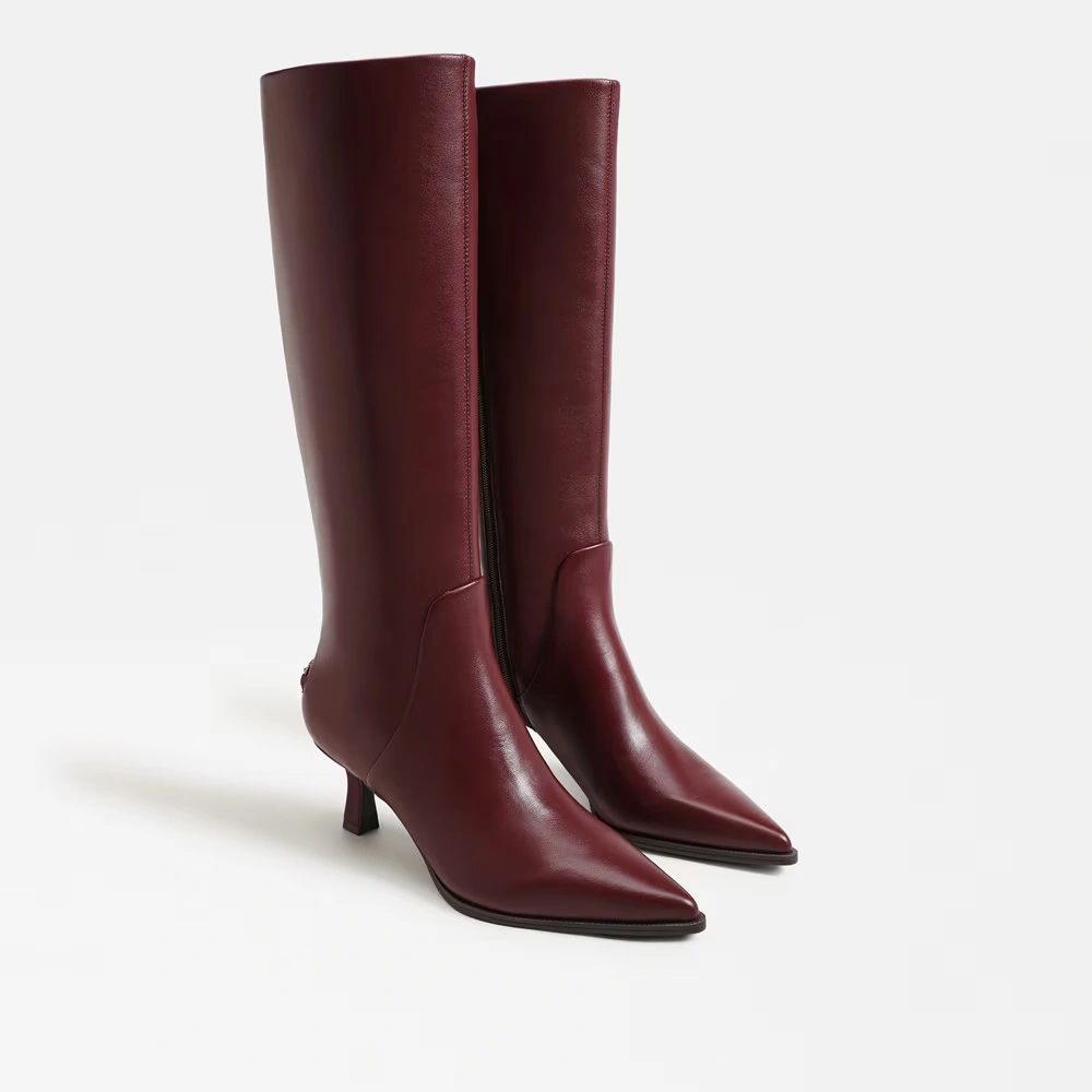 Yulia Knee High Boot Chianti Leather
