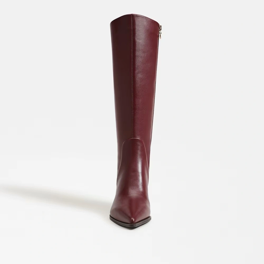 Yulia Knee High Boot Chianti Leather