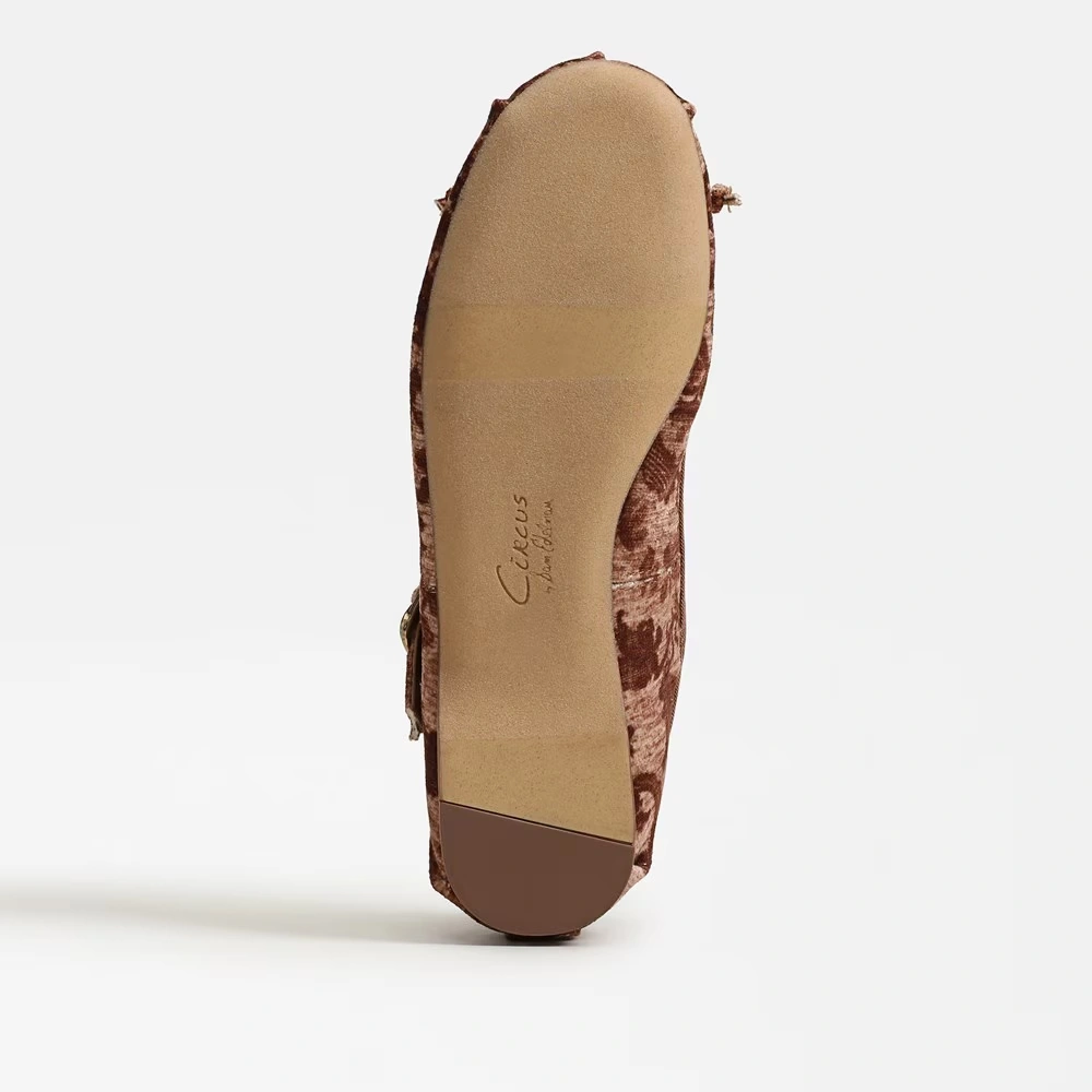 Zuri Strap Ballet Flat Rich Cognac Multi 6 Zuri Strap Ballet Flat Rich Cognac Multi