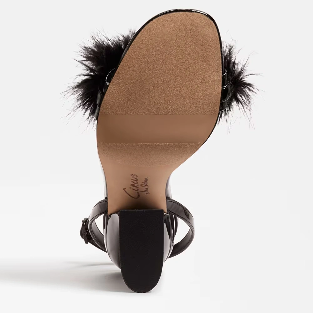 Brenna Feather Heel Black Patent 6 Brenna Feather Heel Black Patent