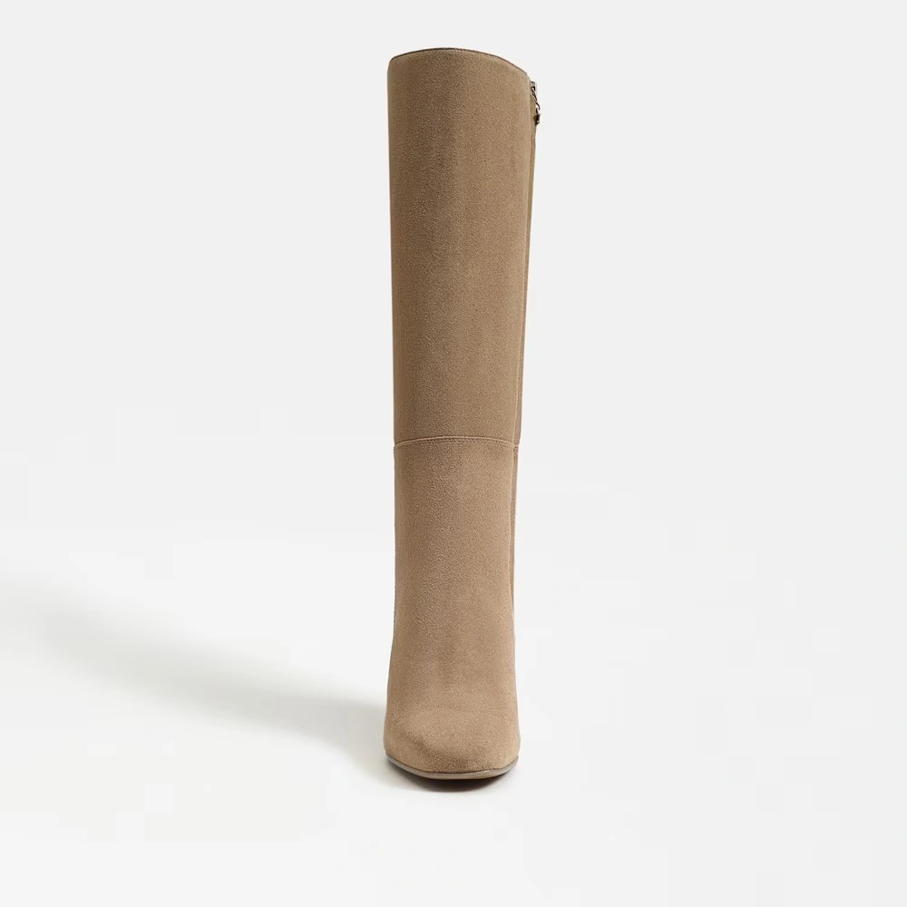 Billie Wide Calf Knee High Boot Honeyed Oak Suede 3 Billie Wide Calf Knee High Boot Honeyed Oak Suede