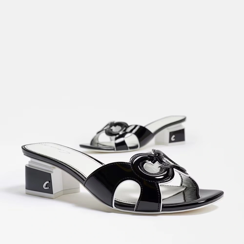 Nia Block Heel Sandal Black 7 Nia Block Heel Sandal Black