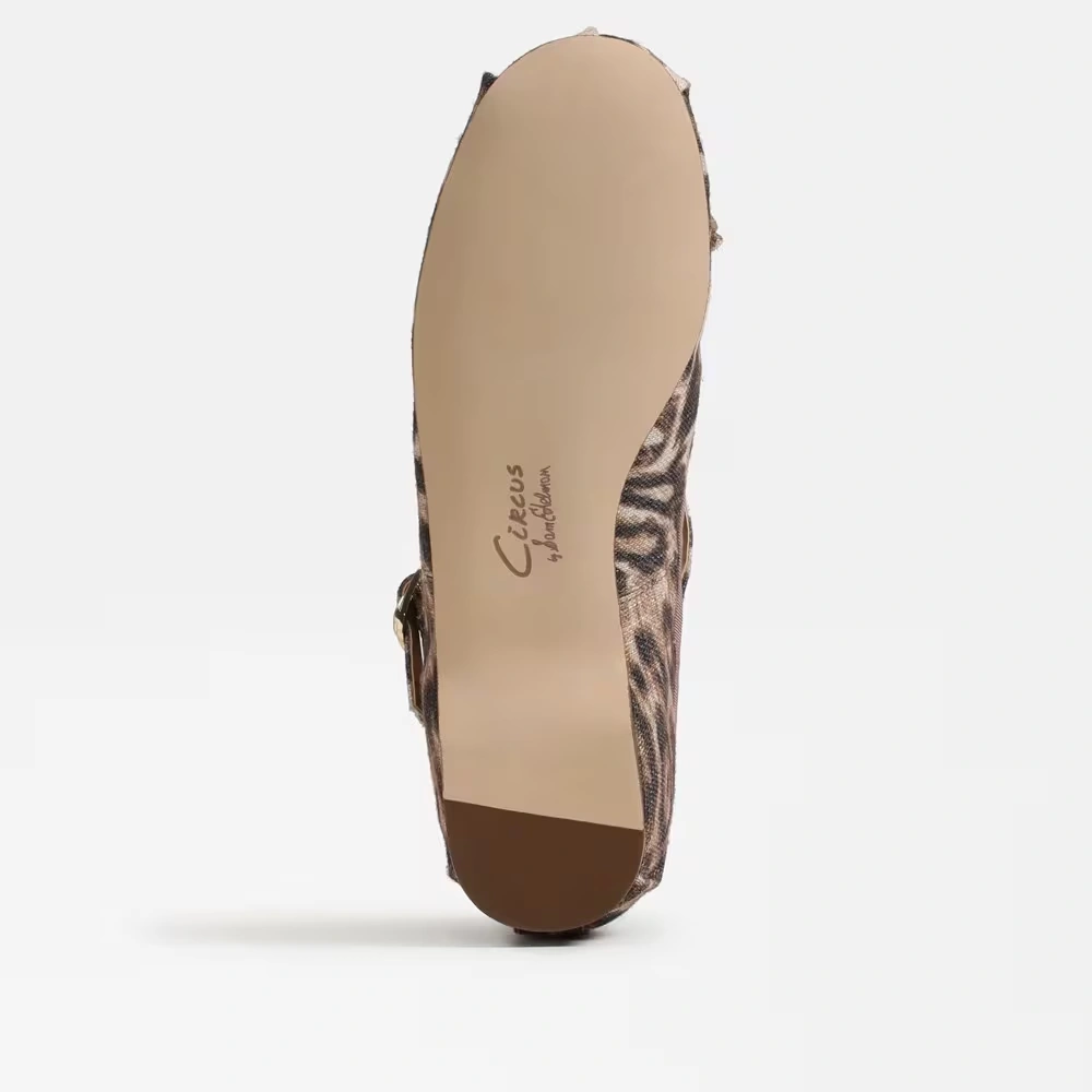 Zuri Strap Ballet Flat Beige Brown 6 Zuri Strap Ballet Flat Beige Brown