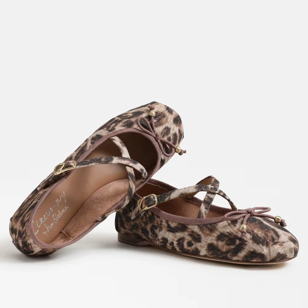 Zuri Strap Ballet Flat Beige Brown 8 Zuri Strap Ballet Flat Beige Brown