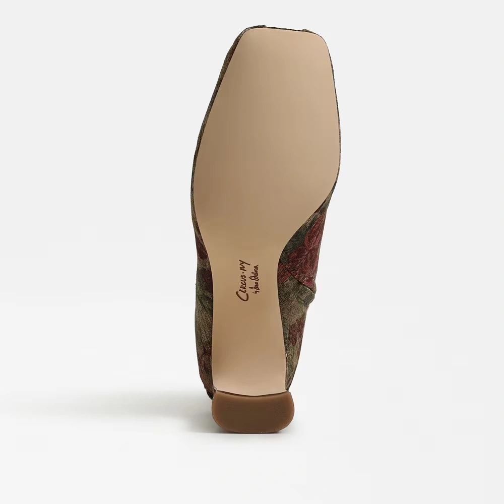 Kendra Lace Up Bootie Golden Pear/Plum Multi Fabric 6 Kendra Lace Up Bootie Golden Pear/Plum Multi Fabric