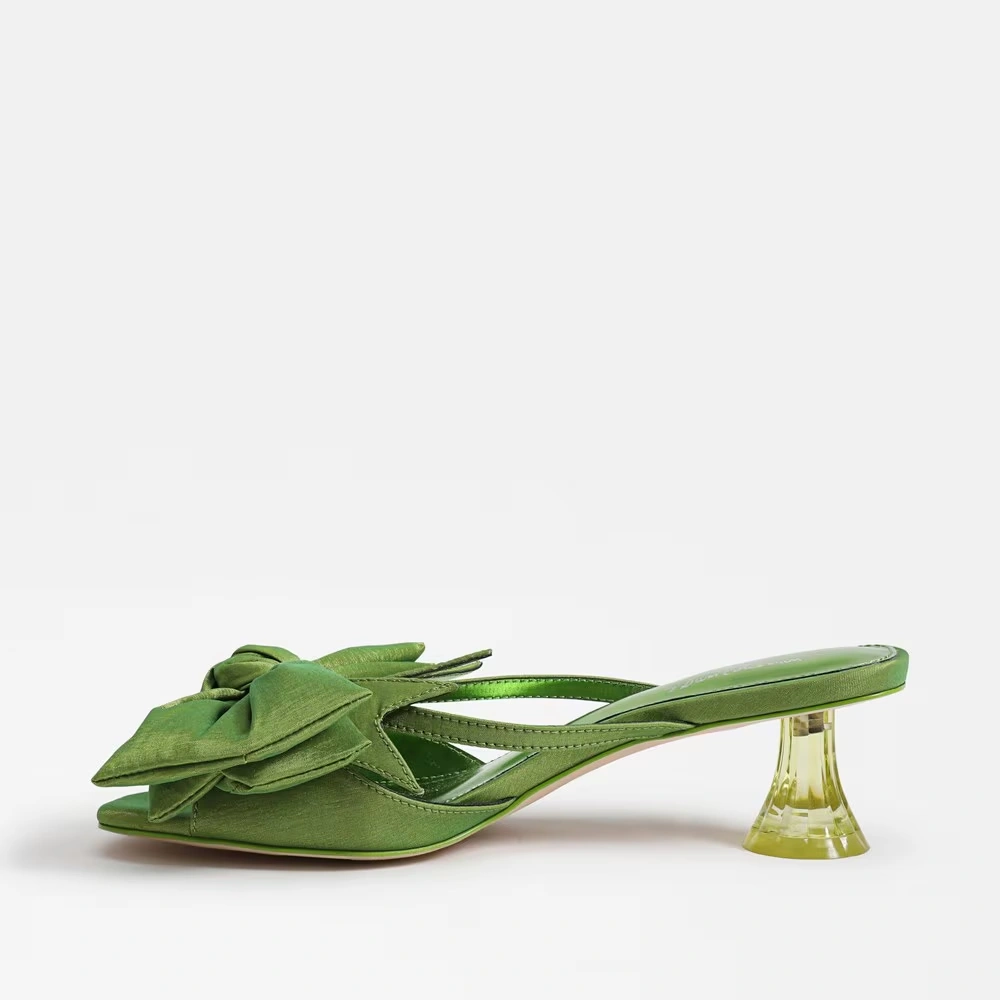 Natalina Kitten Heel Mule Key Lime 4 Natalina Kitten Heel Mule Key Lime