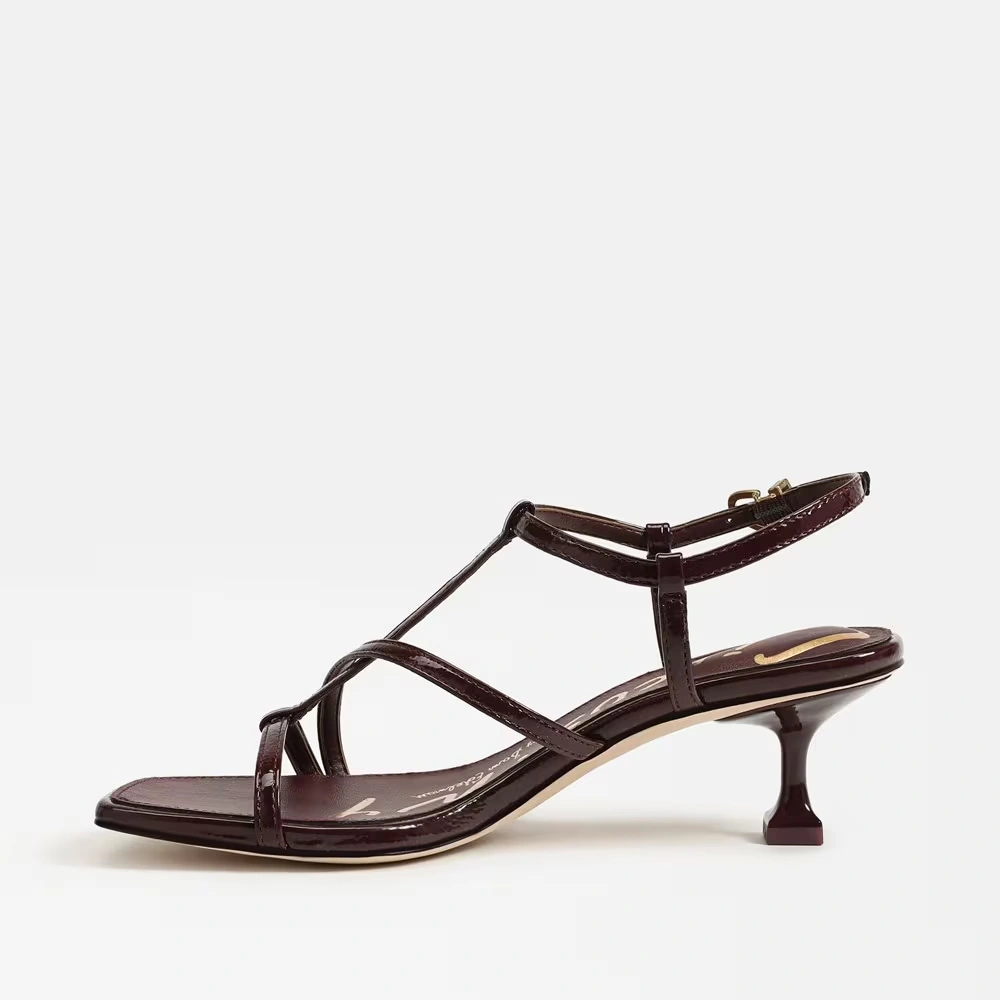 Jaida Kitten Heel Sandal Spiced Plum Faux Leather 4 Jaida Kitten Heel Sandal Spiced Plum Faux Leather