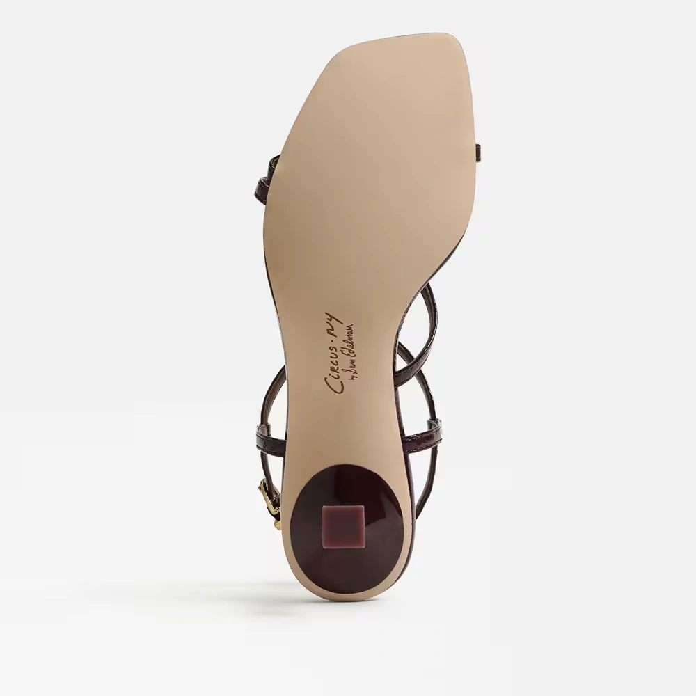 Jaida Kitten Heel Sandal Spiced Plum Faux Leather 6 Jaida Kitten Heel Sandal Spiced Plum Faux Leather