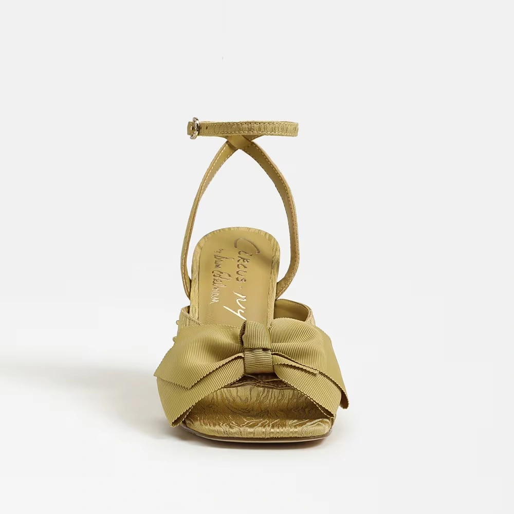Wilma Bow Dress Sandal Golden Pear Fabric 3 Wilma Bow Dress Sandal Golden Pear Fabric