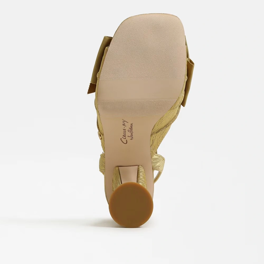 Wilma Bow Dress Sandal Golden Pear Fabric 6 Wilma Bow Dress Sandal Golden Pear Fabric