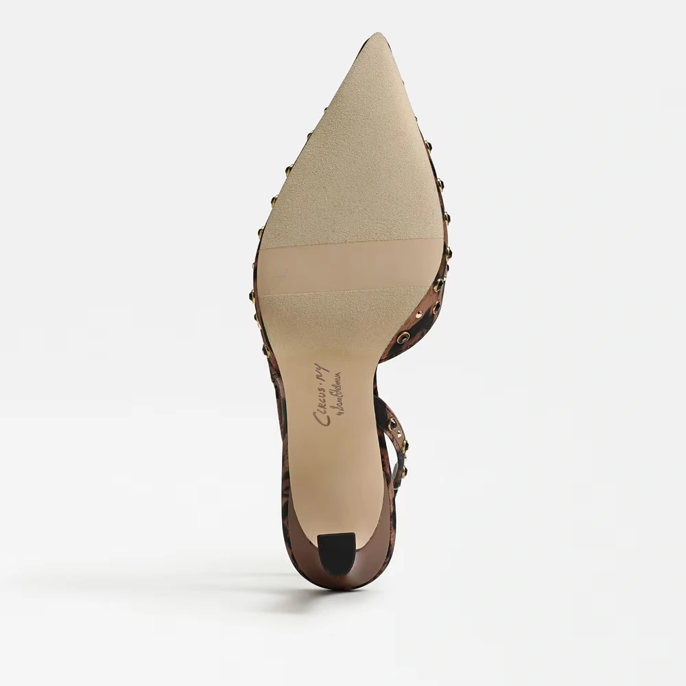 Tallie Slingback Pump Leopard Print Satin 6 Tallie Slingback Pump Leopard Print Satin