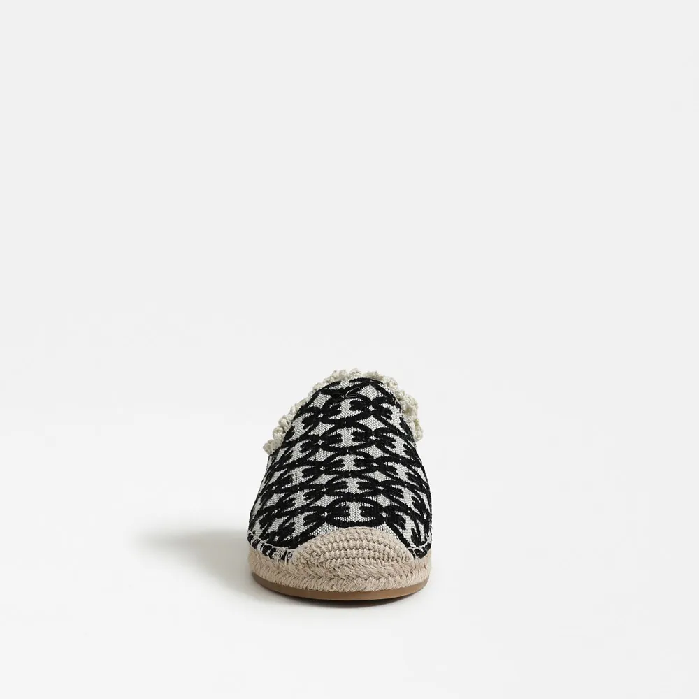 Mallory Espadrille Mule Black Natural Canvas 3 Mallory Espadrille Mule Black Natural Canvas