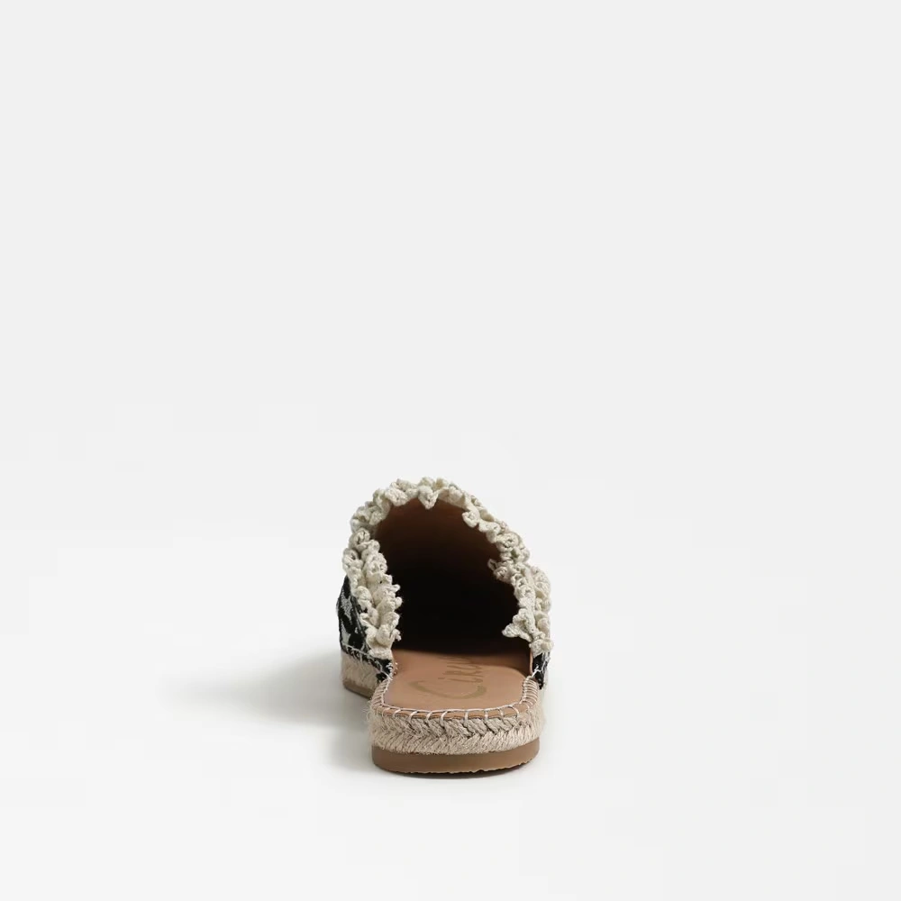 Mallory Espadrille Mule Black Natural Canvas 5 Mallory Espadrille Mule Black Natural Canvas