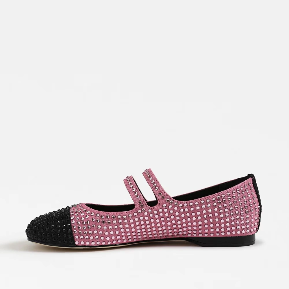 Zoey Cap Toe Mary Jane Pink Confetti/ Black 4 Zoey Cap Toe Mary Jane Pink Confetti/ Black