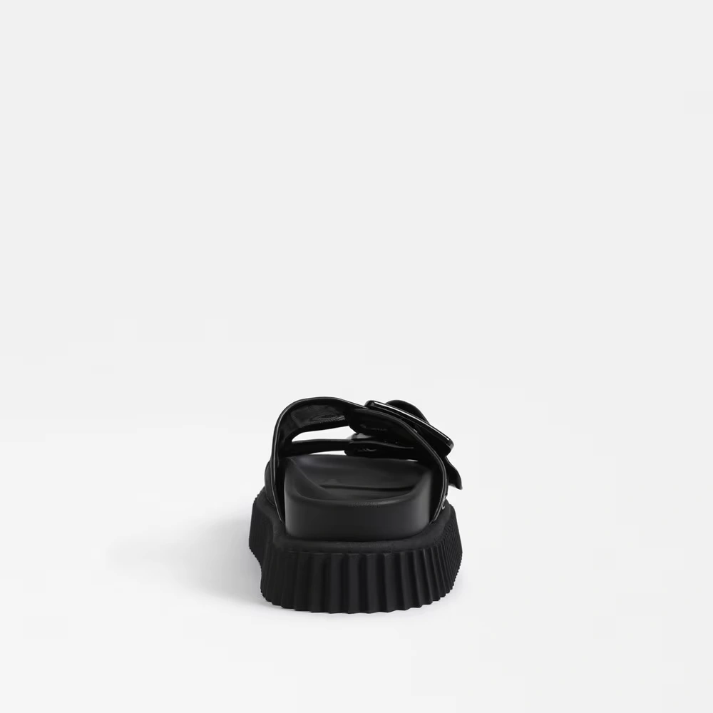 Cris Platform Slide Sandal Black 5 Cris Platform Slide Sandal Black